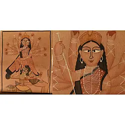 Kalighat Painting | Ma Durga