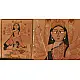 goddess durga canvas paintin kalighat