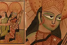 Kalighat Painting | Two Goddess