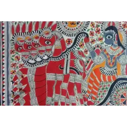 Madhubani painting | Ramachandra With Sita