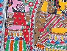 Madhubani painting | Raam & Seeta