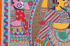 Madhubani painting | Sita & Ram