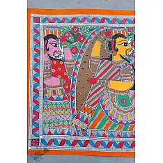 Madhubani painting | Sita & Ram