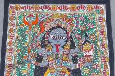 Madhubani painting | Maa Kaali