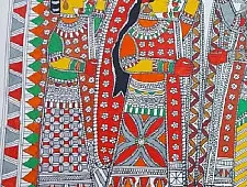 Madhubani painting | Ram & Sita Jaymaala