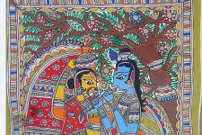 Madhubani painting | Radhe Krishn