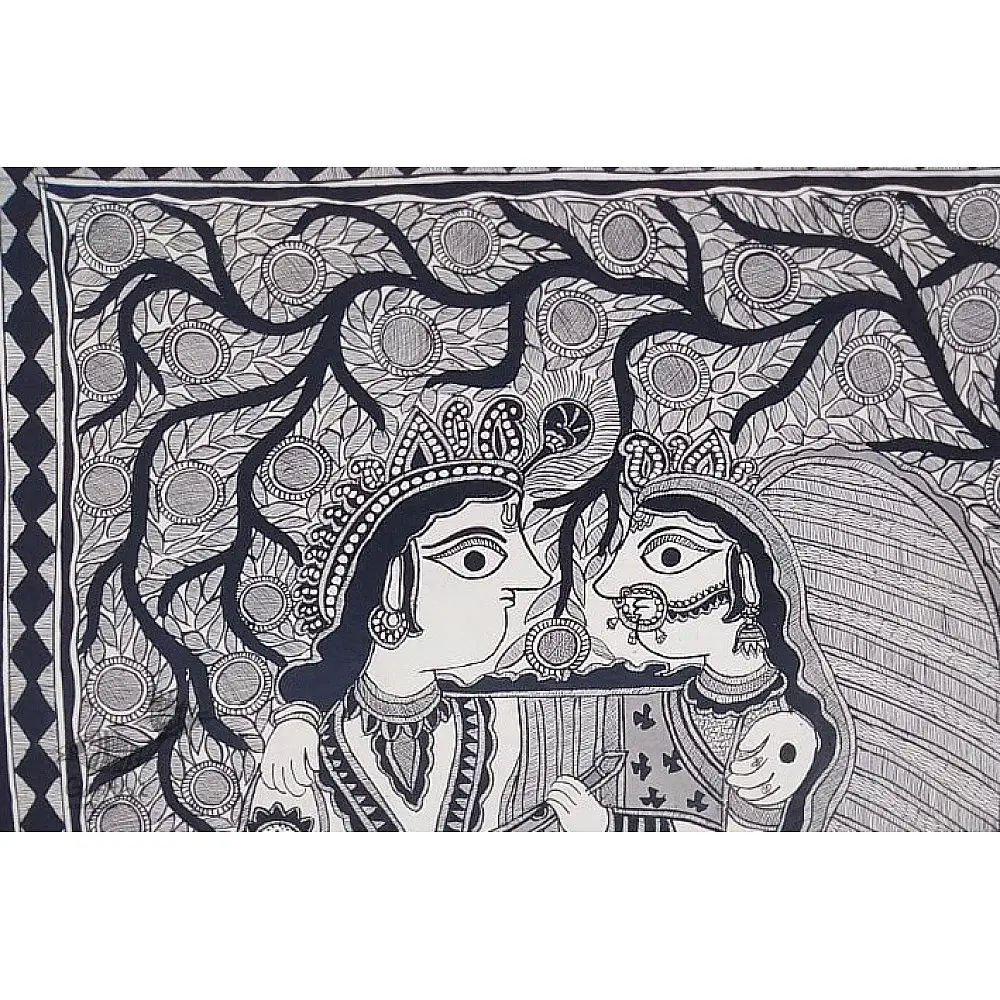 shop Madhubani painting| Radha - Krishna