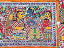 Madhubani painting | Raam & Seeta
