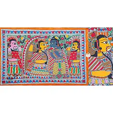Madhubani painting | Raam & Seeta