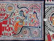 Madhubani painting | Ramachandra With Sita