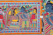 Madhubani painting | Sita & Ram