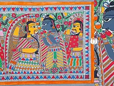 Madhubani painting | Sita & Ram