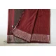 Traditional Bengali cotton Maroon saree