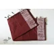 Traditional Bengali cotton Maroon saree