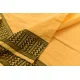 Traditional Bengali cotton Light Yellow saree