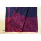 Traditional Bengali cotton Blue Saree