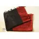 Traditional Bengali cotton Black With Red Woven Border Saree