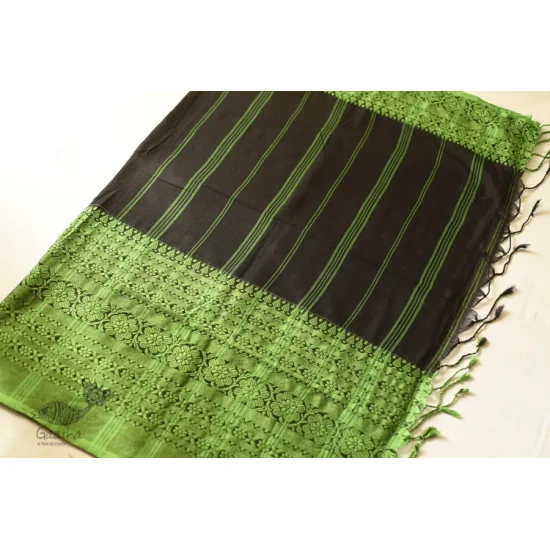 Traditional Bengali cotton Saree With Woven Border