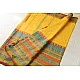 Traditional Bengali cotton saree - Yellow