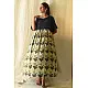 shop Batic Modal Silk +  Denim Dress - Pistachio Green