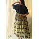 shop Batic Modal Silk +  Denim Dress - Pistachio Green