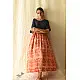shop Batic Modal Silk +  Denim Long Dress