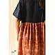 shop Batic Modal Silk +  Denim Long Dress