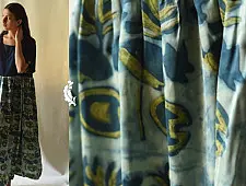 Amaara . अमारा | Batic Modal Silk & Denim Dress