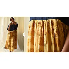 Amaara . अमारा | Denim & Batic Modal Silk Dress