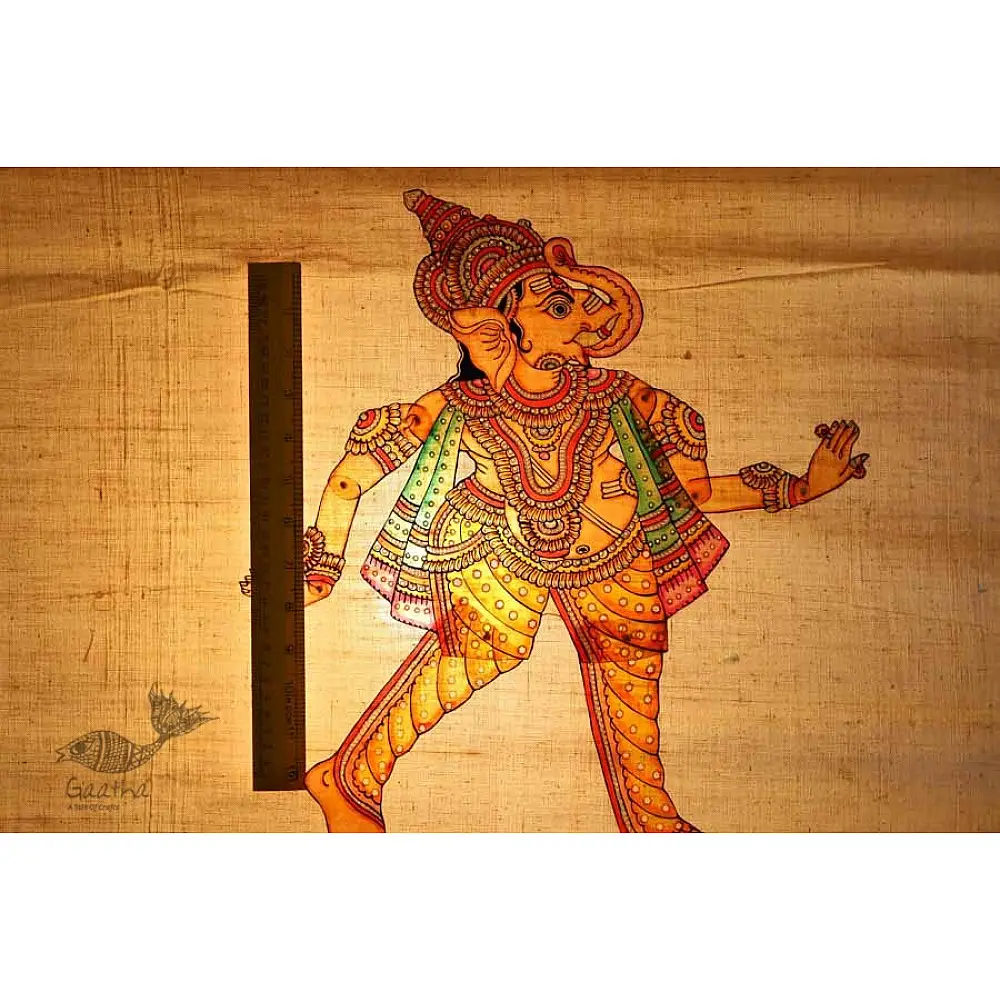 Buy Indian Decor Leather Puppets of Ganesha