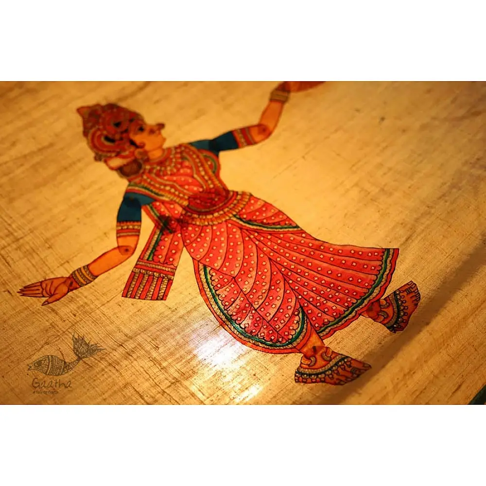 Shop Leather Puppets - Sita - pink saree