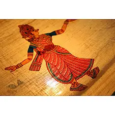 Leather Puppets ✡ Sita ( Pink Saree)