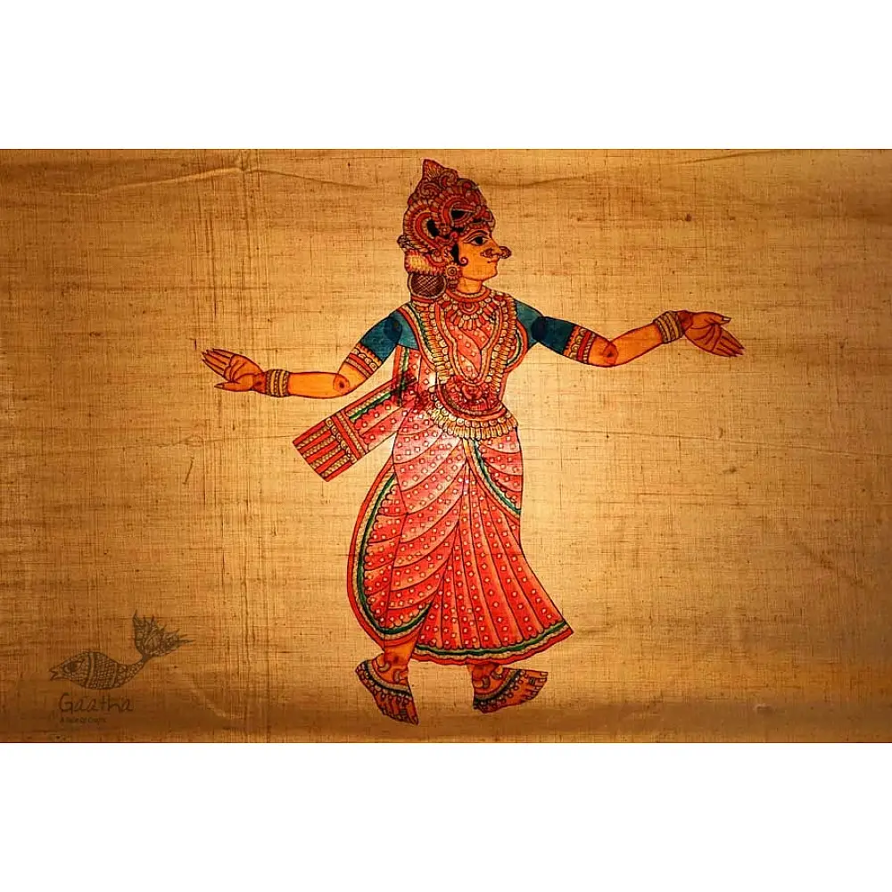 Shop Leather Puppets - Sita - pink saree