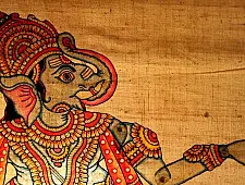 Leather Puppets for indian Decor - Ganesh ji