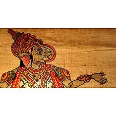 Leather Puppets for indian Decor - Ganesh ji