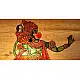 Shop leather puppet - Hanuman in green color 