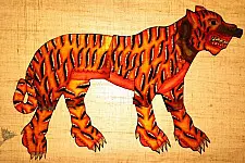 Leather Puppets - Tiger