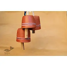 Maati Ka Kaam ● Clay Hanging Bell ( Set of three ) ● 17