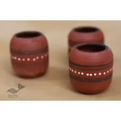 Maati Ka Kaam ● Clay Glasses ( Set of three ) ● 22