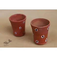 Maati Ka Kaam ● Clay Glasses ( Set of two ) ● 26