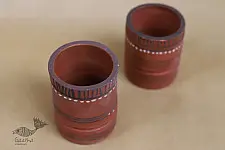 Maati Ka Kaam ● Clay Glasses ( Set of two ) ● 28