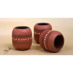 Maati Ka Kaam ● Clay Glasses ( Set of three ) ● 22