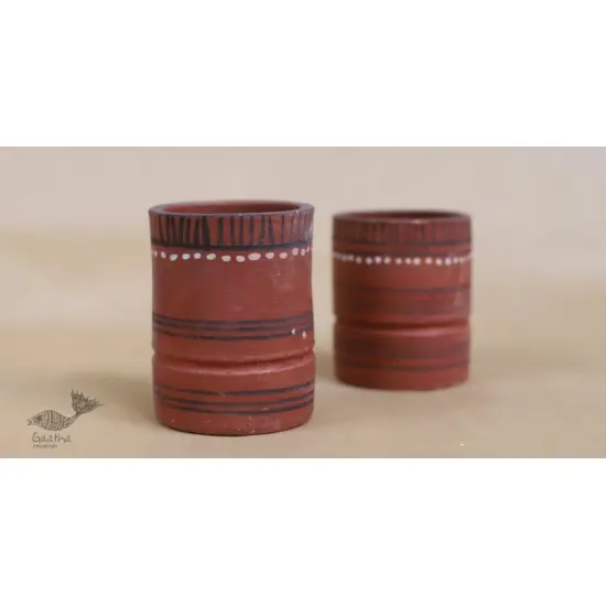 Maati Ka Kaam ● Clay Glasses ( Set of two ) ● 28