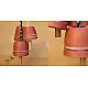 Maati Ka Kaam ● Clay Hanging Bell ( Set of three ) ● 17