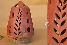 Maati Ka Kaam ● Clay Hanging Lamp Shed ● 21