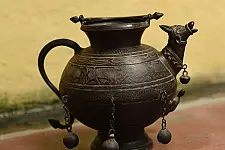 Antiquities from Khajuraho | Carved Gau Gangajali