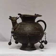 Antiquities from Khajuraho | Carved Gau Gangajali