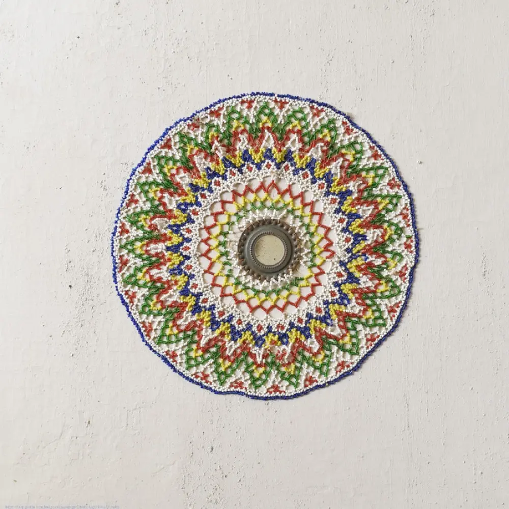 Antique Bead Wall Hanging (12x12 inch)