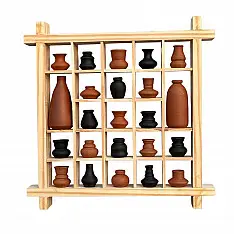 Terracotta Tales | Terracotta Pottery Art - Handmade Miniature Wall Art Frame