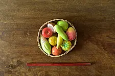 Gudiyawala . गुड़ियावाला | Clay ~ Miniature Fruit Basket
